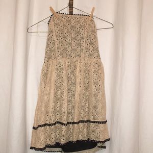 Strapless lace dress